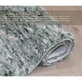 thumbnail image 6 of HOME WEAVERS Grandeur 3-Piece Microfiber Bath Rug Set, Non-Slip Rubber Backing, Ultra-Absorbent, Quick-Dry, Machine Washable, Green, 6 of 9