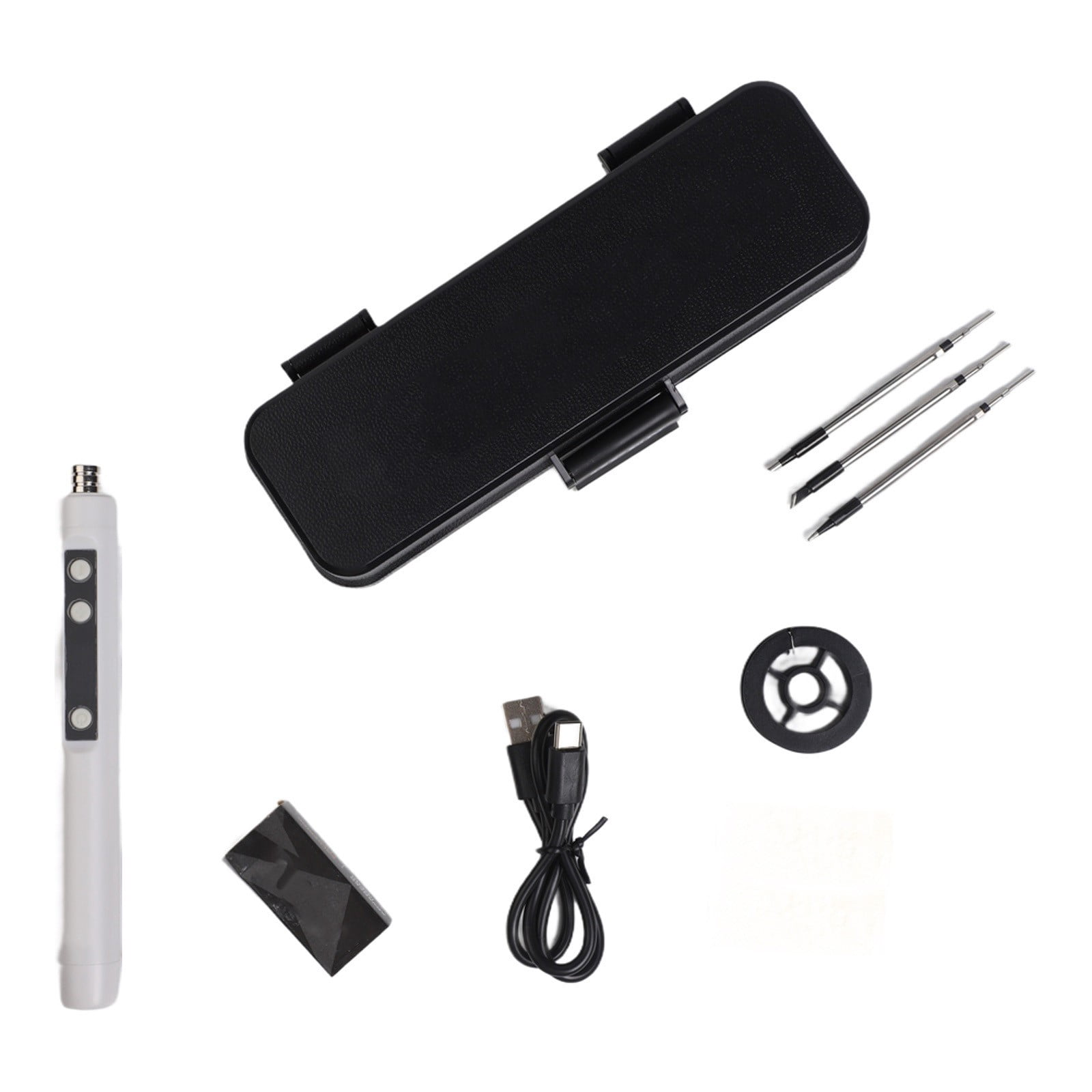 Cordless USB Rechargeable Soldering Iron Kit with LCD & Adjustable Temperature