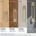 thumbnail image 3 of Amerock Medora 6-5/16 inch (160mm) Center-to-Center Rectangle Golden Champagne Cabinet Pull Backplate, 3 of 6