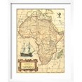 thumbnail image 2 of Art.com Africa Map Art Print by Vision Studio, White Frame Wall Art, 17" x 21", 2 of 5