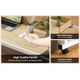 thumbnail image 4 of Tereitr Over-the-Bed Laptop Desk with Raised Baffle for within 210CM/82.68" Bed, 120x40CM/47x15inch Height Adjustable Overbed Table with Wheels for Home Office Bedroom (Wooden), 4 of 7
