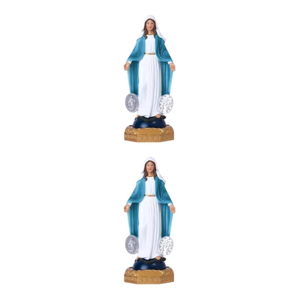 Wosthever Estatua de la Virgen María Embarazada Decoración Madre de DIOS Religiosa hecha a mano Type1 NO1