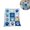 Blue, variant on Patchwork Paw Quilt Blanket, Cute Paw Print Soft Flannel Blanket for Couch