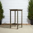 thumbnail image 1 of homeroots outdoor 390023 Distressed Grey Square Bar Table, 1 of 1