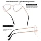 thumbnail image 4 of Gafas Blue Light Gleyemor en forma de corazón para mujer en oro rosa, 4 of 7