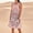 Multicolor#4, variant on Jesvior Cotton Linen Dresses for Women Solid Crew Neck Knee Length Sleeveless Floral Tshirt Dress Casual Loose Beach Vacation Clothes