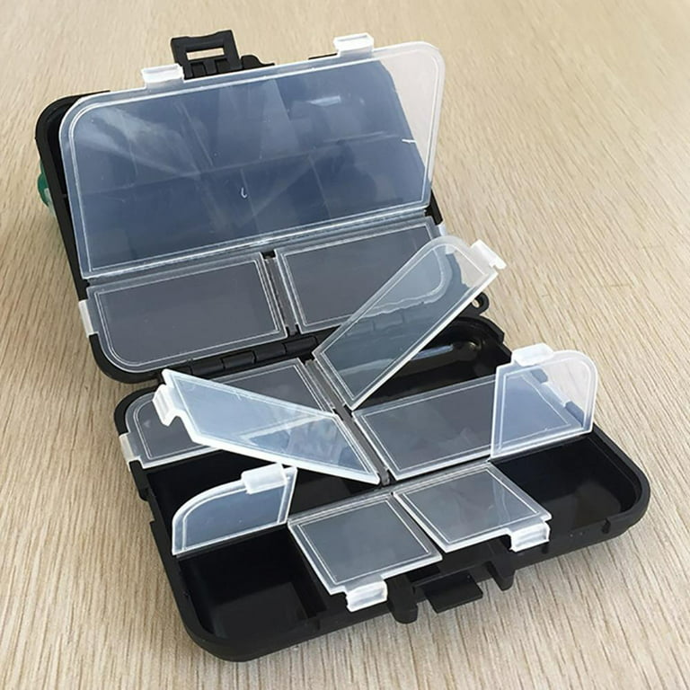 fishing tackle case,small fishing tackle storage box transparent,Tackle  organizer trays Double Sided,Fishing Lures Box Baits storage  containers,with Compartments fishing hard case,holder 