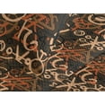 thumbnail image 3 of Ambesonne Geometric Quilted Coverlet 3 Pcs, Graffiti Art Earthy Back, Queen Size, Brown and Burnt Orange, 3 of 4