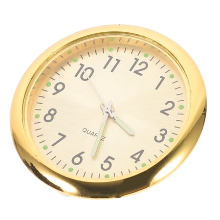 NUOLUX Miniature Wall Clock Golden 1Set 1.6In