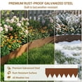 thumbnail image 4 of Studyset Steel Landscape Edging, Weather-Resistant & Pre-Rust Metal Landscape Edging, Bendable Garden Edging Border, Shark Spike, Lawn Edging for Garden Lawn Flower Bed Yard Pathway Divider, 4 of 7