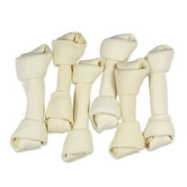 HotSpot Pets 8-9 Inch Large Rawhide Dog Chew Bones - Made from Grass Fed Brazilian Cows (10 Pack)