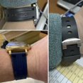 thumbnail image 4 of Correa de reloj con hebilla de mariposa, repuesto de correa de silicona para reloj, herramientas de correa Panerai, hebilla de acero, 4 of 5