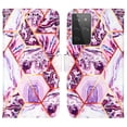thumbnail image 3 of Allytech Galaxy S21 Ultra Wallet Case, Galaxy S21 Ultra Case, Marble Pattern PU Leather Kickstand Flip Cover Shockproof Drop Protection Cards Holder Wallet Case for Samsung Galaxy S21 Ultra, Purple, 3 of 9