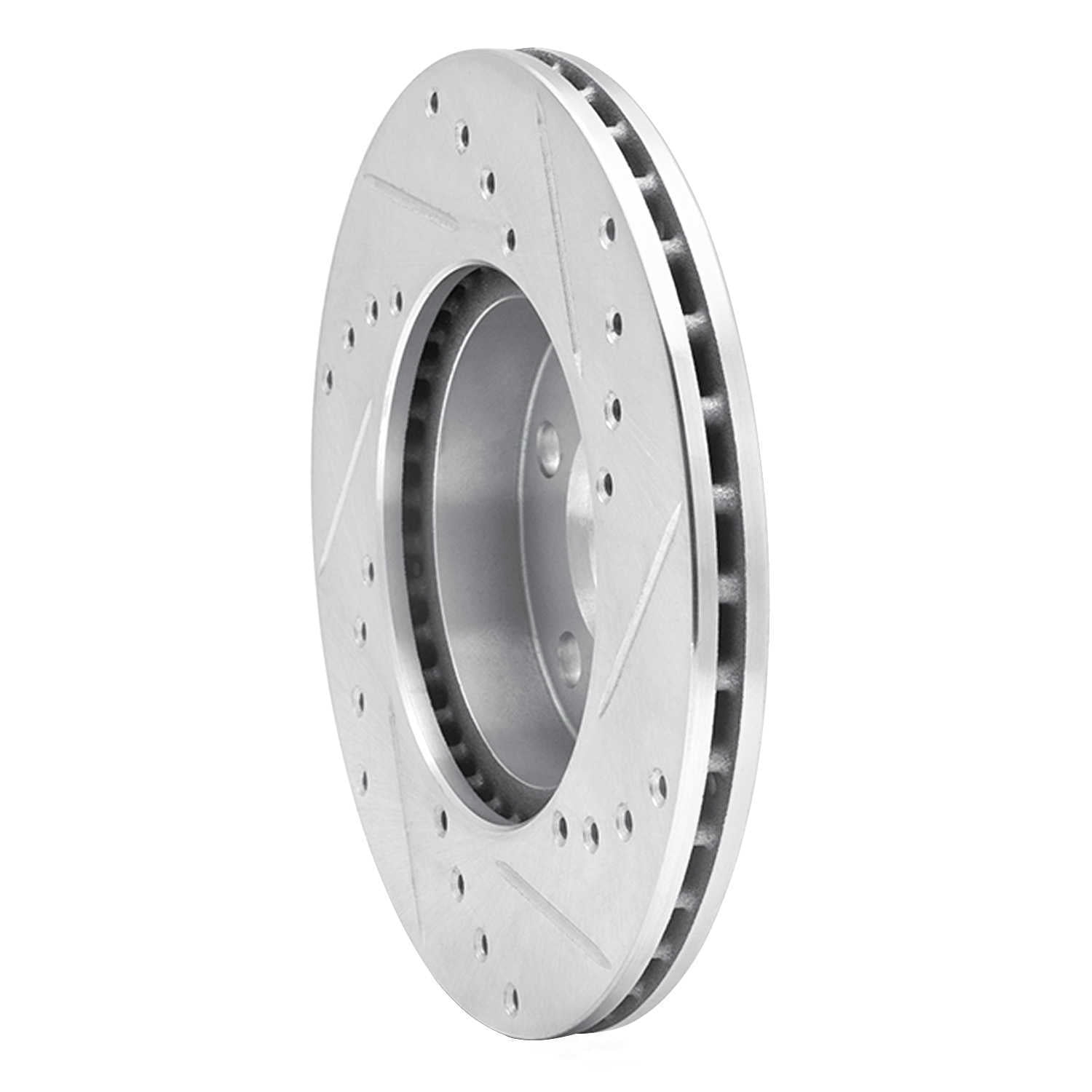 Dynamic Friction Company 631-52007L DFC Brake Rotor - Drilled And Slotted - Silver