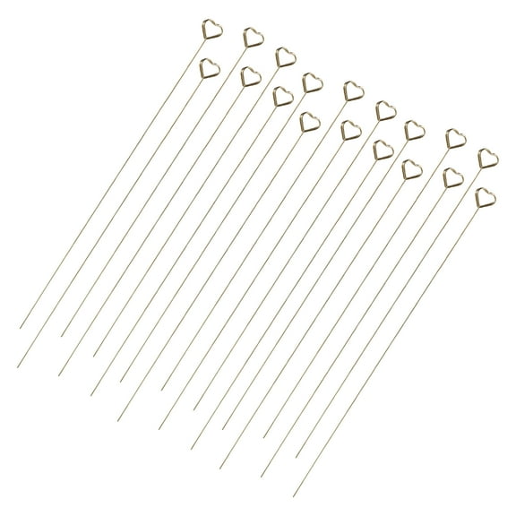 2 Count Card Holder Business Floral Picks for Flower Arrangements Cards Golden