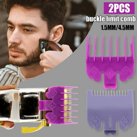 

〖TOTO〗Measuring Tools Hair 1.5Mm/4.5Mm For Electric Tool Limit 2Pcs Guide Comb Set Comb Tools Home Improvement