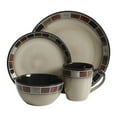 thumbnail image 2 of Gibson Elite Casa Roja 16 Piece Reactive Glaze Dinnerware Set, Cream and Red, 2 of 7