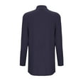 thumbnail image 5 of Rrunsv Women's Lightweight Crewneck Cardigan Sweater Long Sleeve Sweaters(Navy,2XL), 5 of 5