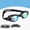 Black iridescent electroplating, variant on Non-Prescription Mirrored Racing Swim Goggles, Anti-Glare Anti-Fog Water Sport Goggles with Carry Box