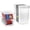 02-L:8 PACK with lids&Handles, variant on 10 Pack Clear Fridge Storage Bins with Lids, Stackable Food Containers with Curved Handle, Kitchen Produce Saver for Fruits, Vegetables and Meat