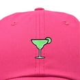 thumbnail image 2 of Dalix Margarita Embroidered Cap Cotton Baseball Cute Cool Dad Hat Womens in Hot Pink, 2 of 5
