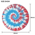 thumbnail image 6 of Colorful Tie Dye Mandala Pattern Round Tablecloth 60"x60",Wrinkle Wipeable Table Cloth for Kitchen Dining Room Picnic Patio Party, 6 of 6