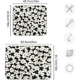 thumbnail image 3 of FREEAMG White Daisy in Black Kitchen Dish Drying Mat, 16'' x 18'' Super Absorbent Dish Drying Mat for Kitchen, Sink, Dining Table, 3 of 7