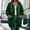 Army Green, variant on Womens Plus Size Hoodies, Spring Fall Long Sleeve Mid-length Casual Jackets with Zipper Black Size L