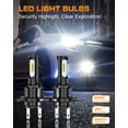 thumbnail image 2 of For Mitsubishi Outlander 2014-2017 9005/H10 H7 H11 LED Headlight High Low Beam Fog Light 6pcs Bulbs, 2 of 16