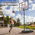 thumbnail image 3 of Kids Basketball Hoop Outdoor 4.82-8.53ft Adjustable, Portable Basketball Hoops & Goals for Kids/Teenagers/Youth in Backyard/Driveway/Indoor, with Enlarged Base and PC Backboard, 3 of 15