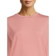 thumbnail image 4 of Avia Women's Long Sleeve Drop Shoulder Soft French Terry Cloth Tee, 4 of 5