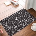 thumbnail image 5 of Xecao Anchors print Flannel Mat: Non-slip, 16x24in. Ideal for kitchen, bedroom, bath & living room., 5 of 9