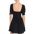 thumbnail image 2 of Aqua Womens Zip Front Square Neck Party Dress Black M, 2 of 2