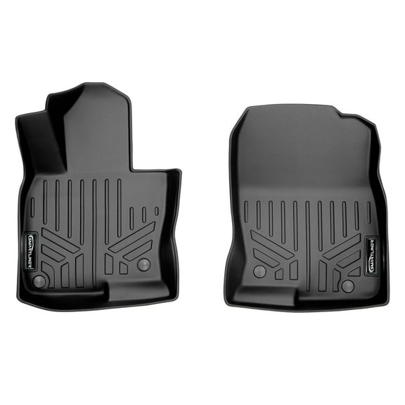 SMARTLINER Custom Fit Floor Mats 1st Row Liner Set Black Compatible With 2017-2021 Mazda CX-5