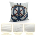 thumbnail image 4 of Nawypu Lake House Pillow Cover ,Nautical Rudder Anchor Ocean Adventure Cushion Cover for Car RV Camper Office,Navigation Theme Navy Blue Print Pillowcase Outdoor Pillow Cover for Kids Adults, 4 of 5