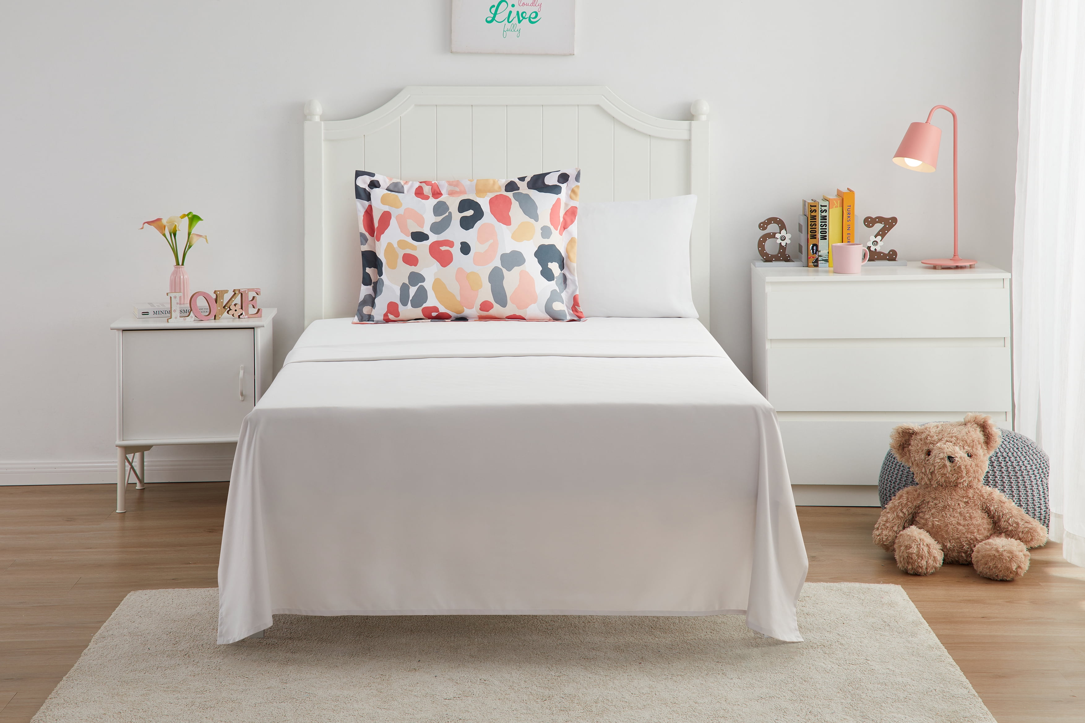 Your Zone Yellow Cheetah Bed-in-a-Bag Coordinating Bedding Set, Twin