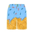 thumbnail image 6 of HAOTAGS Big Boys Swim Trunks with Compression Liner 2 in 1 Quick Dry Elastic Waist Summer Beach Shorts Blue Size 9-10 Years, 6 of 6