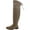 Beige, variant on Journee Collection Womens Mount Over-The-Knee Boots Black 6.5 Medium (B,M)