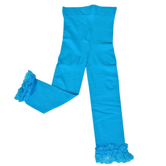Wrapables® Toddler Stretch Leggings with Lace Trim, Blue