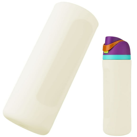 Vestitly Silicone Water Bottle Boot For 24oz Full Wrap Anti Sliding Bottom Protective Sleeve Case Compatible With FreeSip Water Bottle Gift For Protector Cover Accessory