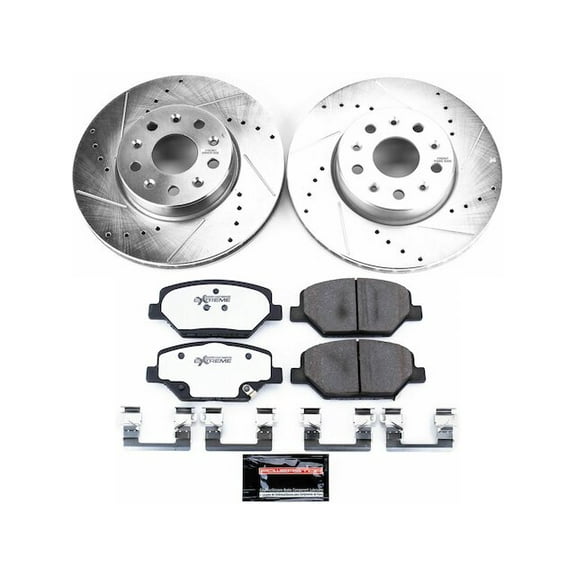 Front Brake Pad and Rotor Kit - Compatible with 2016 - 2023 Chevy Camaro 2017 2018 2019 2020 2021 2022