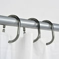 thumbnail image 4 of Clear Gray Shower Curtain Rings - Set of 12, 4 of 5