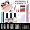 thumbnail image 1 of Kit de uñas de gel Wilfniee para principiantes con 480 puntas de ataúd, 1 of 7