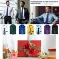 thumbnail image 5 of Mens Dress Shirts and Tie Pocket Square Set Long Sleeve Button Down Formal Dress Shirts for Men 3XL, 5 of 9
