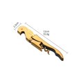 thumbnail image 5 of Corkscrew Wine Opener, Stainless Steel Wine Bottle Opener with Built In Foil Cutter, Home Bar Tools, Golden, 5 of 5