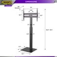 thumbnail image 4 of ProMounts Premium Portrait/Landscape Floor TV Stand Mount For 32" to 75" TVs, Height Adjustable With Swivel, 4 of 9