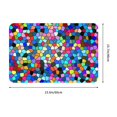 thumbnail image 3 of Disketp Colorful Tie Dye Stained Glass 2 Mat For Front Door Outside - Doormat Outdoor Entrance - Welcome Mats Outdoor,Outside Entry And Outdoor Entrance 16''X24'', 3 of 9