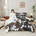 thumbnail image 4 of Castle Fairy Western Bull Skull Bedding Comforter Set 2pcs for Boys Girls,Farmhouse Cow Print Twin Comforter Sets Microfiber,Wildlife Animal Hunting Breathable Bedding Set,Super Cozy Room Decor, 4 of 8