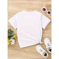 thumbnail image 2 of Independence 1pc New Summer Girl American Flag Bow Print Shorts Short Sleeved 100% Cotton T-shirt Comfy Casual Tees for Girls, 2 of 6