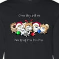 thumbnail image 4 of Inktastic Kiniart Christmas Pomeranians Long Sleeve T-Shirt, 4 of 5